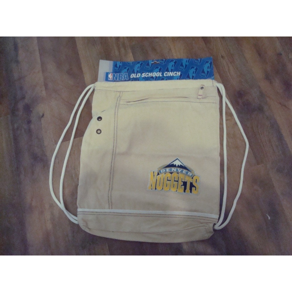 DENVER NUGGETS 15X18 CINCH  BAG PURSE  DEADSTOCK  VINTAGE‎ ST4